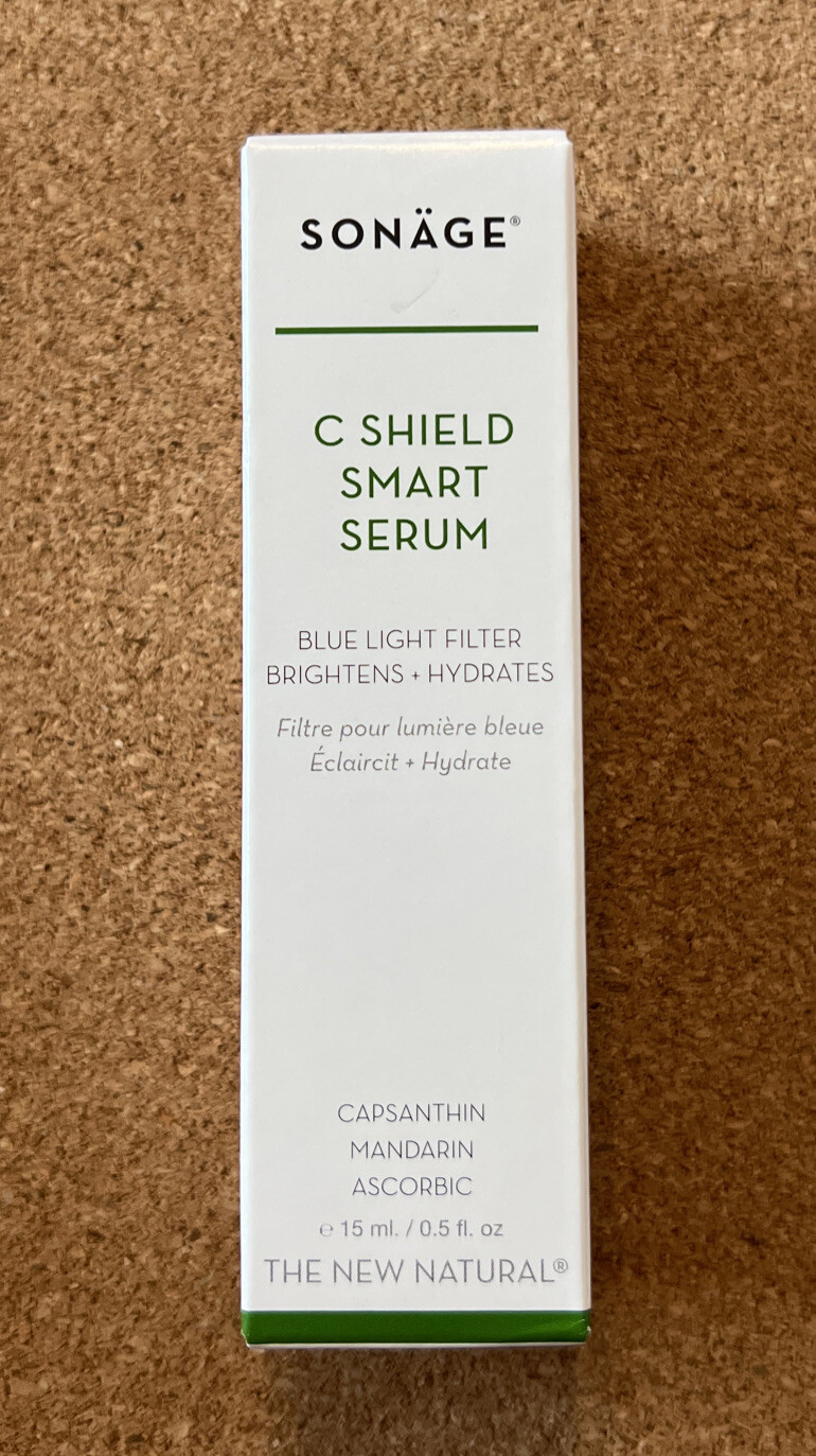 New in Box SONAGE C Shield Smart water-based Serum 0.5oz NIB #A2