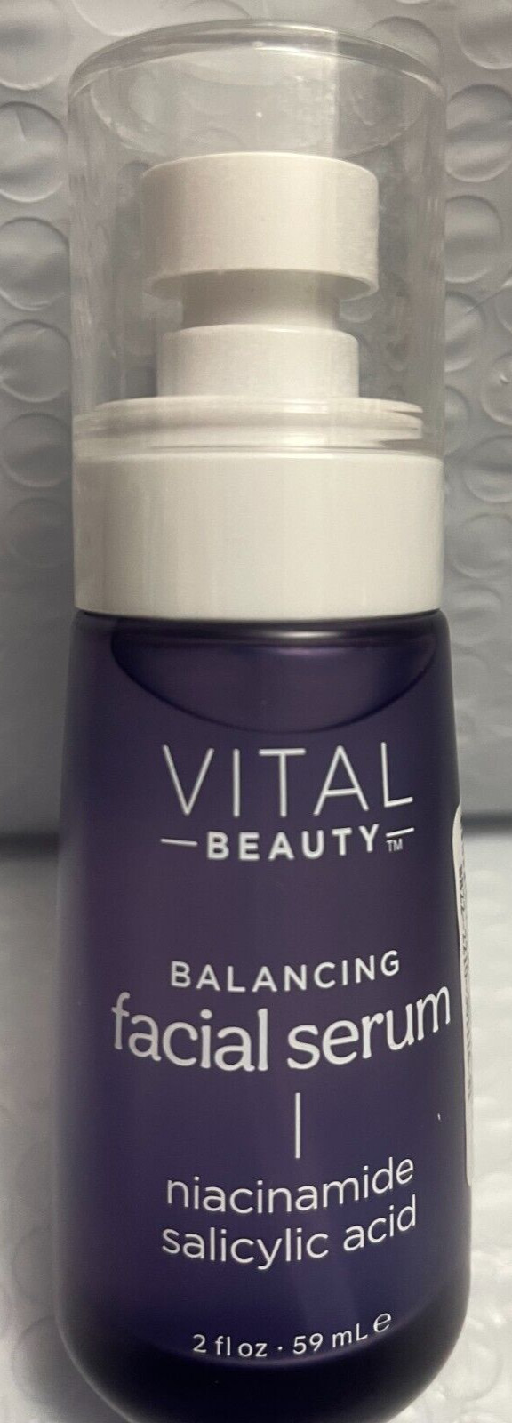 VITAL BEAUTY BALANCING FACIAL SERUM NIACINAMIDE &SALICYLIC ACID MOISTURE 2FLOZ