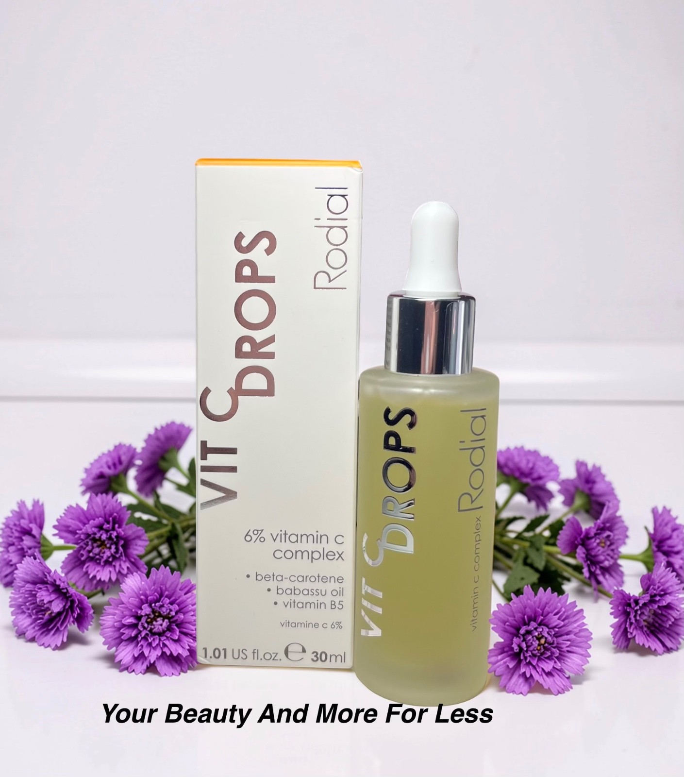 Rodial Vit C Booster Drops 1 fl oz / 30 ml Brightening Serum NIB