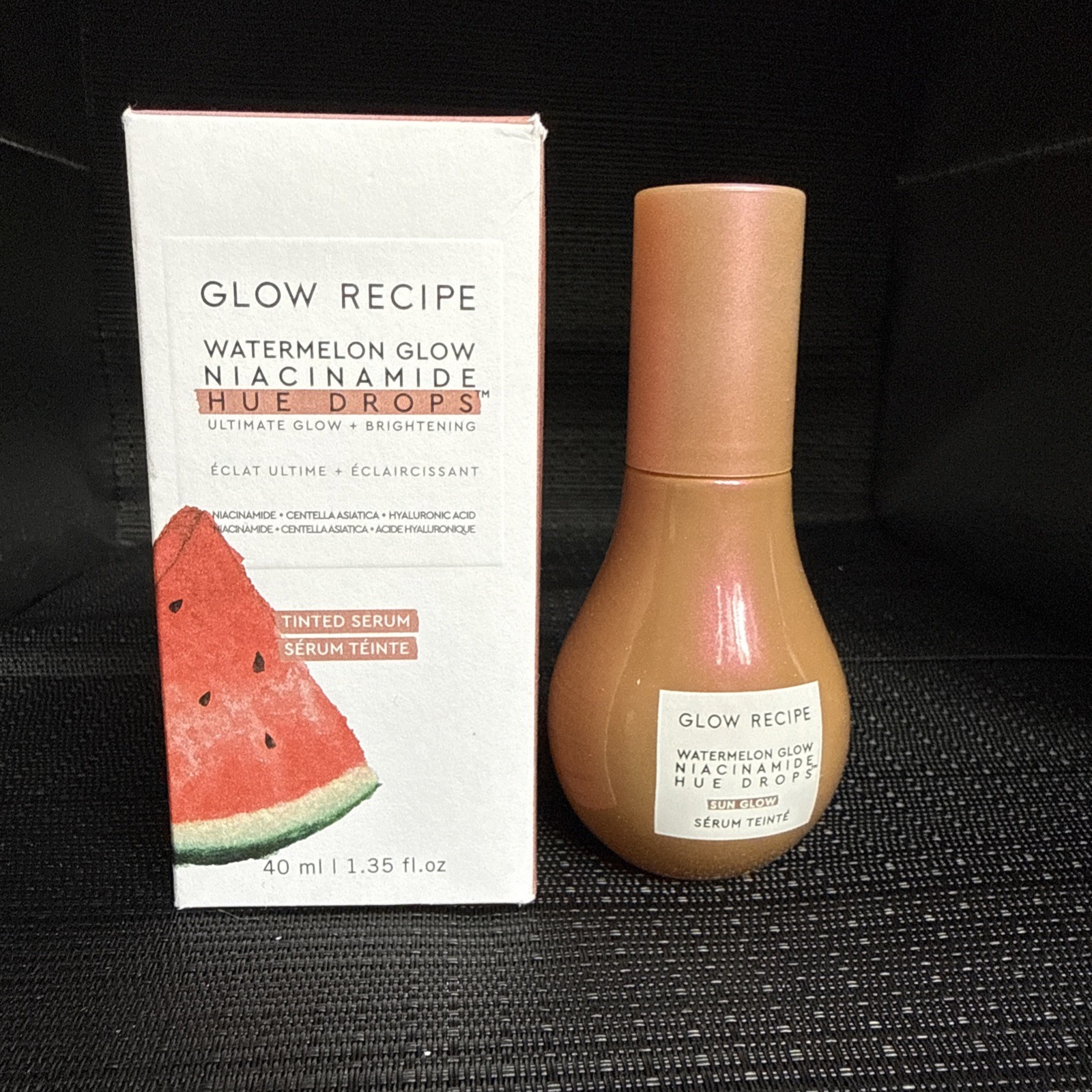 Glow Recipe Watermelon Glow Niacinamide Hue Drops Tinted Serum 1.35 Fl Oz 40ml