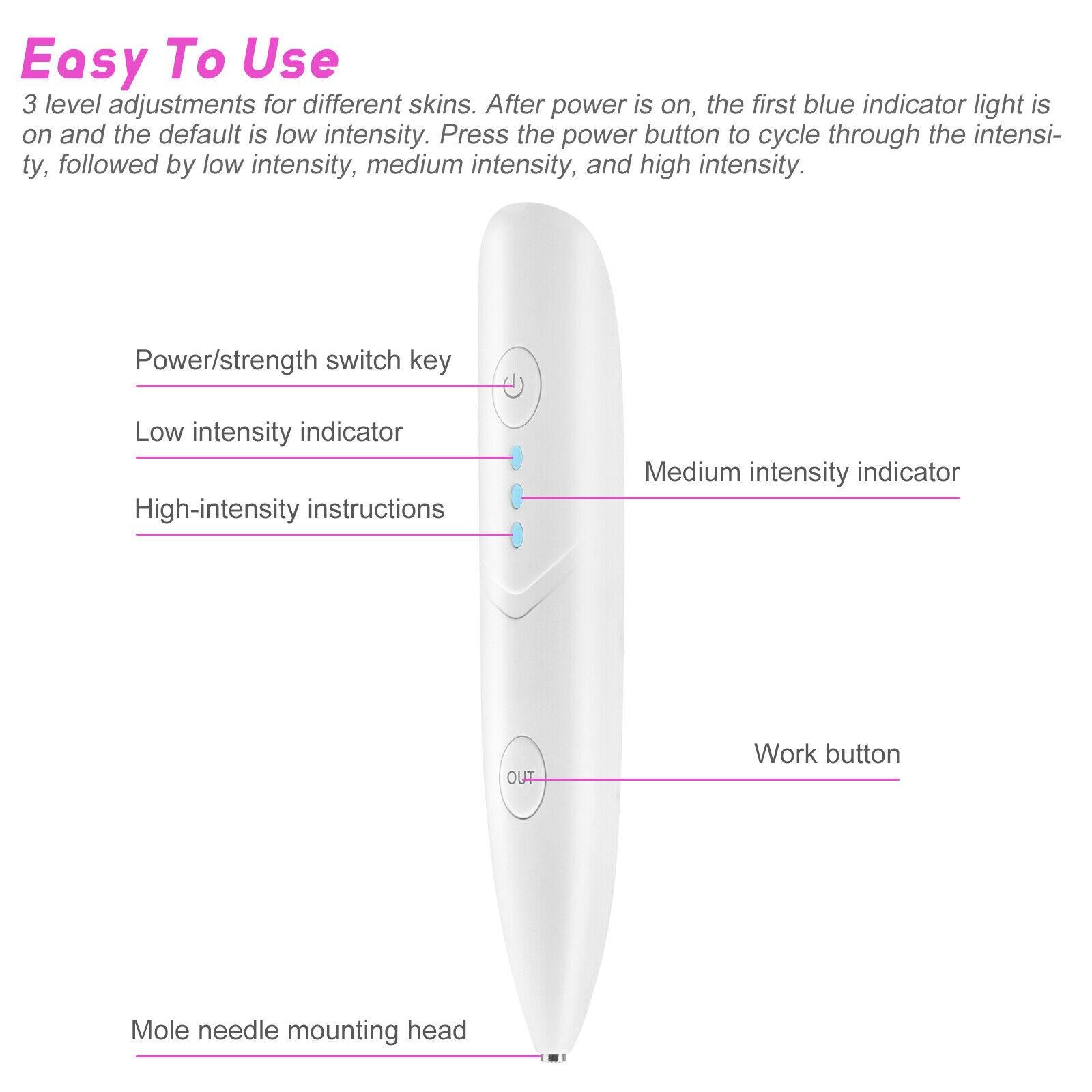 1Pc USB Laser Pen Mole Removal Age Spot Remover Skin Wart Tattoo Tool b