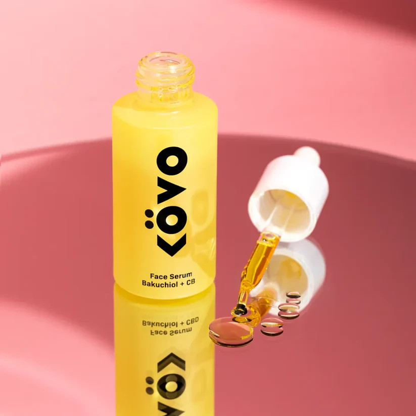 KOVO ESSENTIALS FACIAL SERUM 1oz PROBIOTICS+ BAKUCHIOL PARABEN & SULFATE FREE
