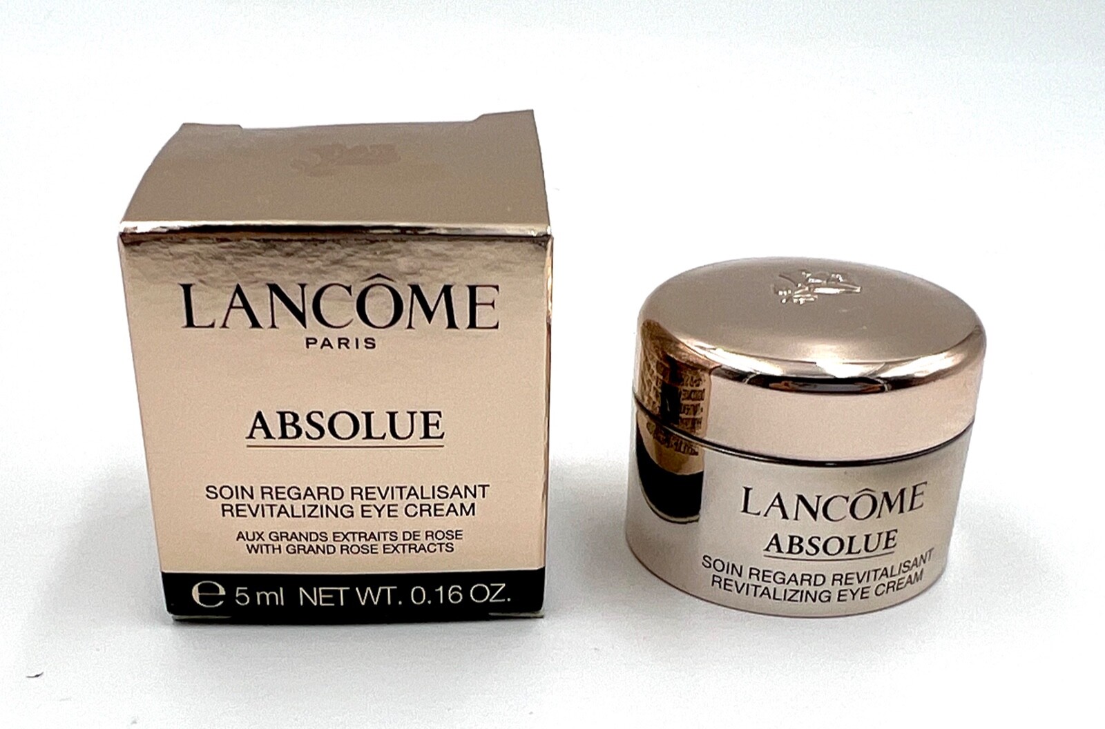New! Lancome Absolue Revitalizing Eye Cream with Rose Extracts 0.16oz / 5ml