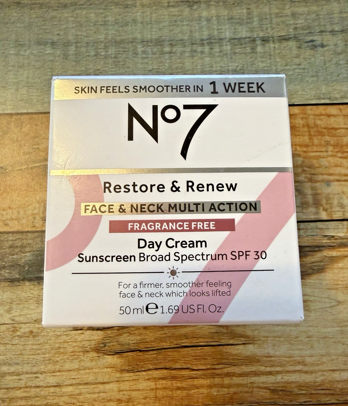 NEW No7 Restore & Renew Multi Action Day Cream SPF 25 Sunscreen 50ml Exp 05/27