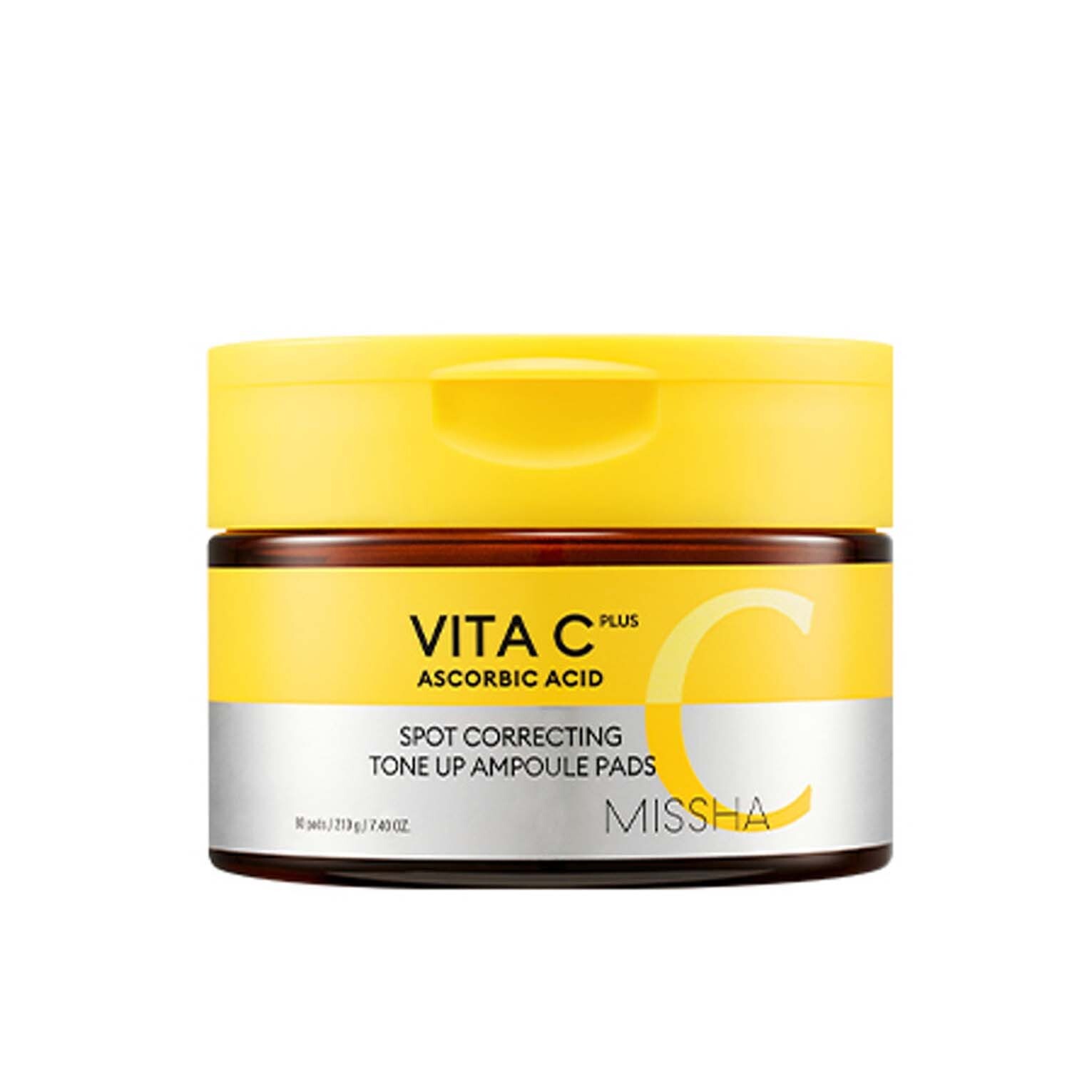 MISSHA Vita C Plus Spot Correcting Tone Up Ampoule Pad 80 PADS / 210g K-Beauty