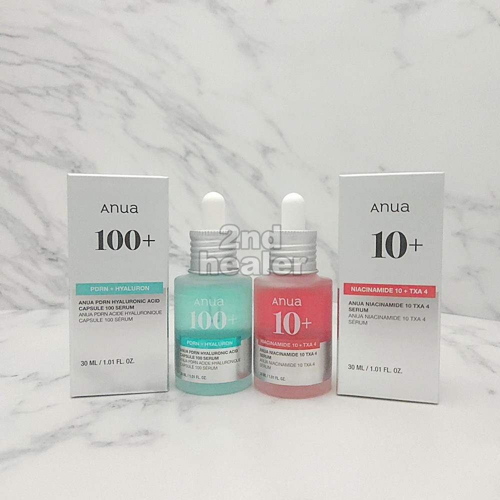 ANUA PDRN Hyaluronic Acid Capsule 100 30ml + Niacinamide 10% TXA 4% Serum 30ml