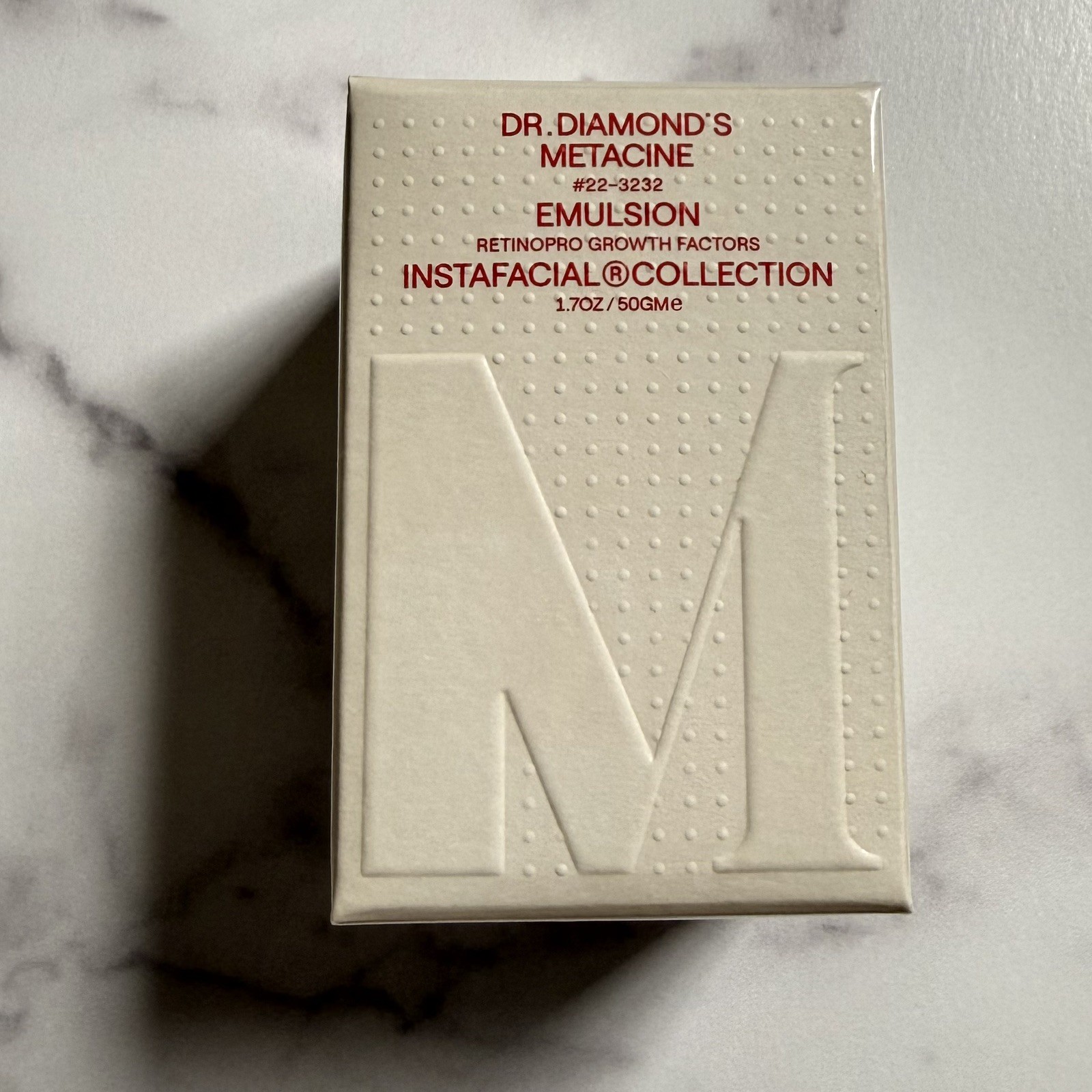 Dr. Diamond’s Metacine Instafacial Emulsion – NEW Unopened Full Size 1.7 oz