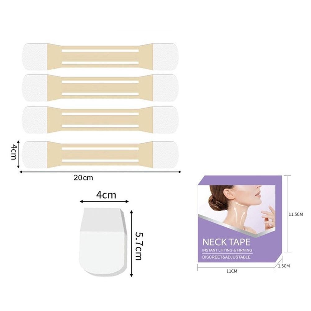 4Pcs Women’s Invisible Neck Lifter Bandage,20PCS Neck Wrinkle Removal Stic