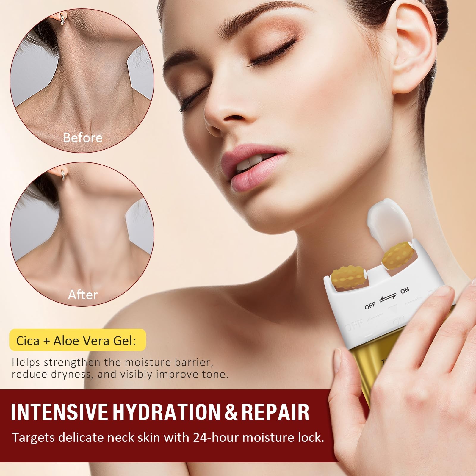 WLCTJIAYOU AH-8 Firming Neck Cream with Roller – 4.23 Fl Oz (Pack of 1)