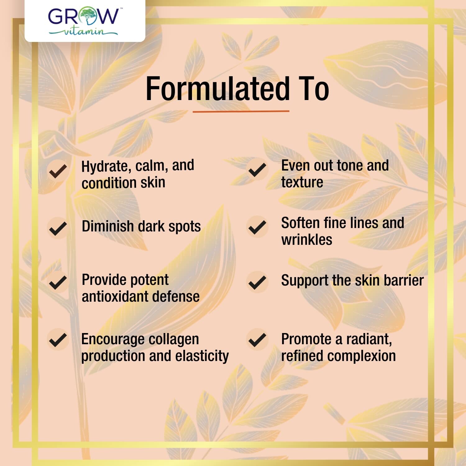 *2 PACK* Grow Vitamin TruSkin Vitamin C Facial Serum, 30 Ml /Each