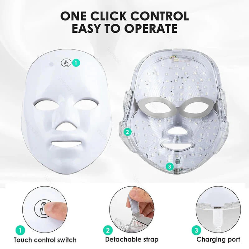 Red Light Therapy Face Mask – Reduce Fine Lines- Anti Aging – Reduce Acne