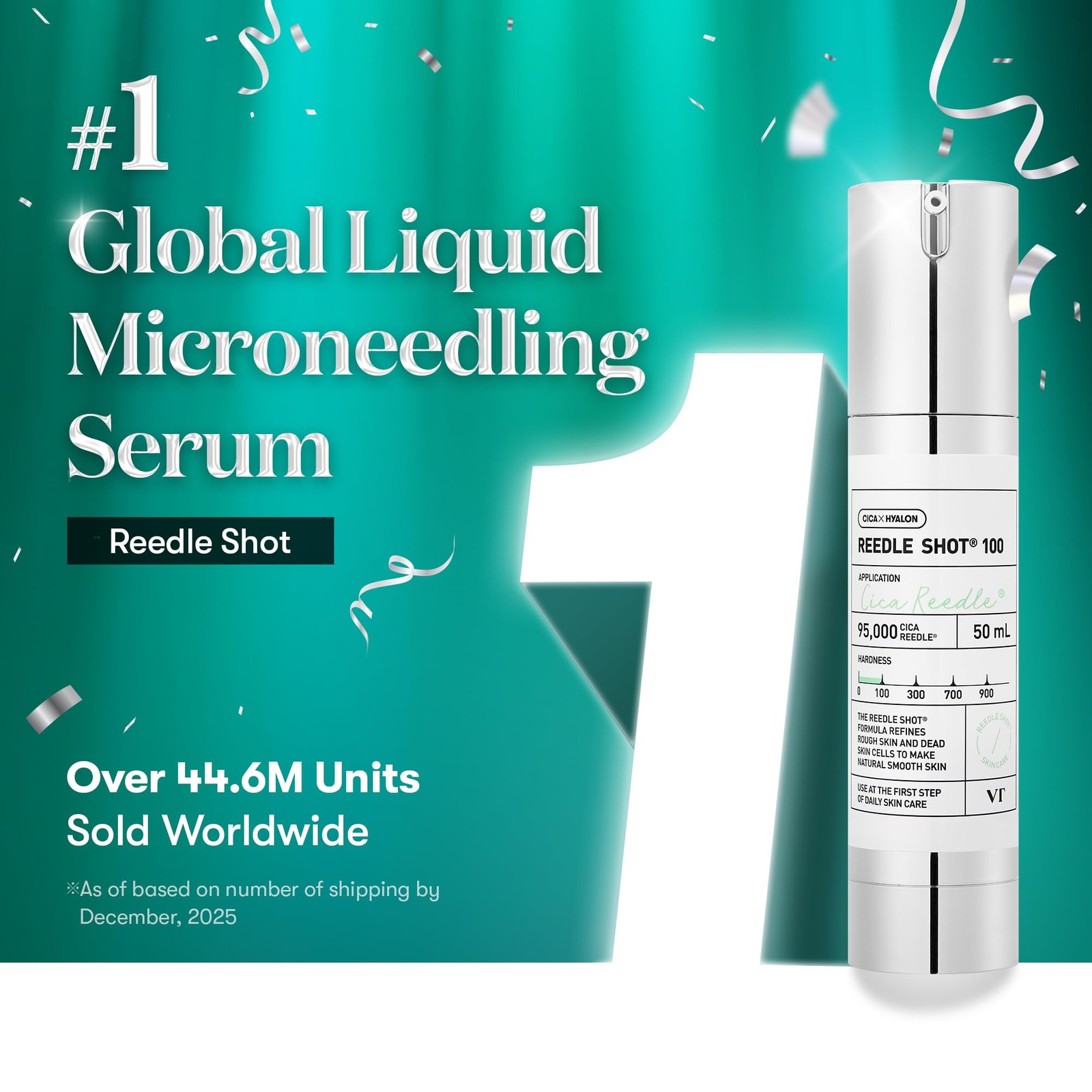 CICA Reedle Shot 100, Spicule Microneedling Serum for Pore Care & Exfoliation…