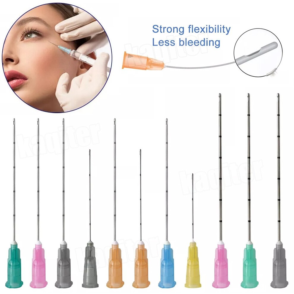 Hot Sale 50pcs Disposable Blunt Cannula Needles 18G~30G Multiple Sizes Available