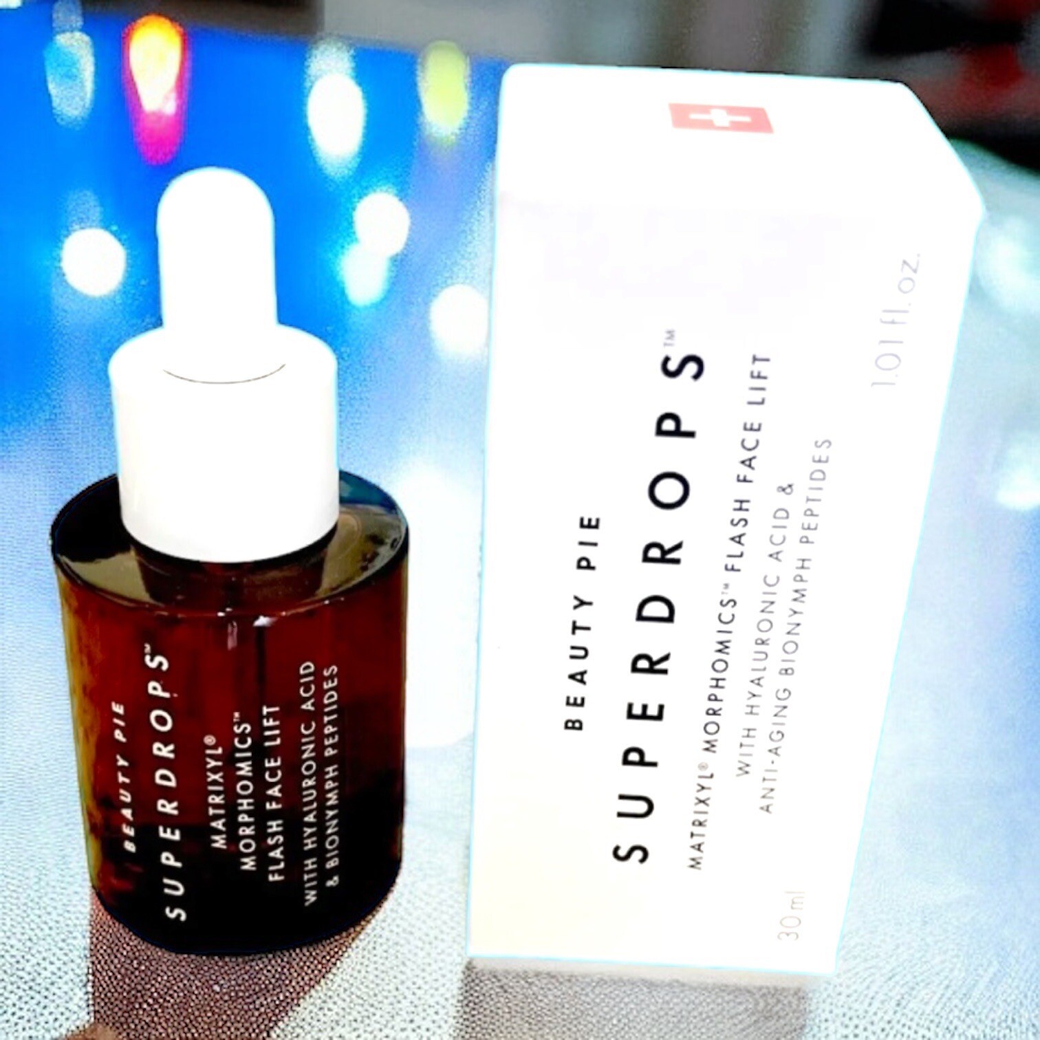 BEAUTYPIE SUPERDROPS Matrixyl Morphomics Flash Face Lift 1.01 oz NIB RV $75