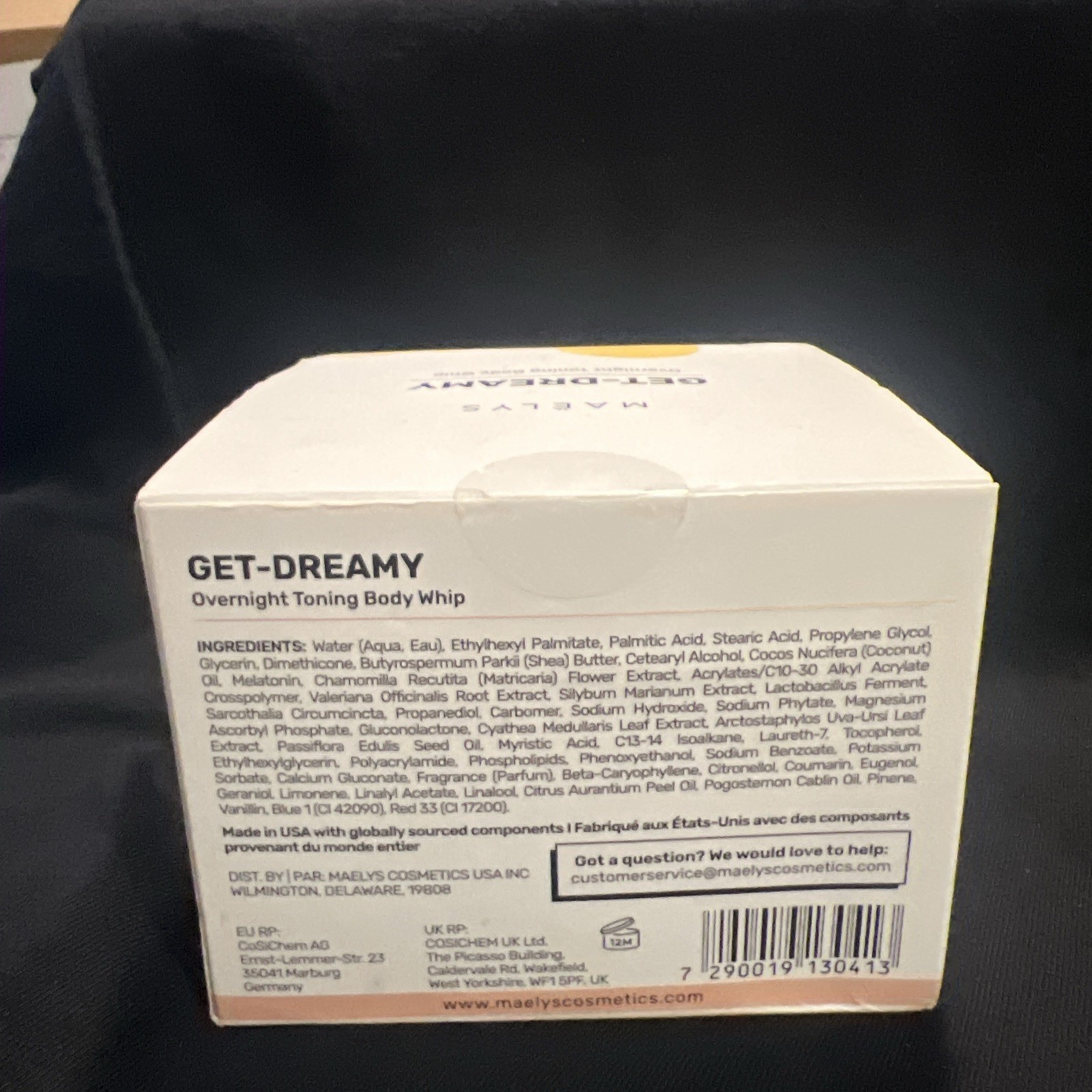 MAELYS GET-DREAMY Overnight Toning Body Whip 6.8 oz / 200 ml see description