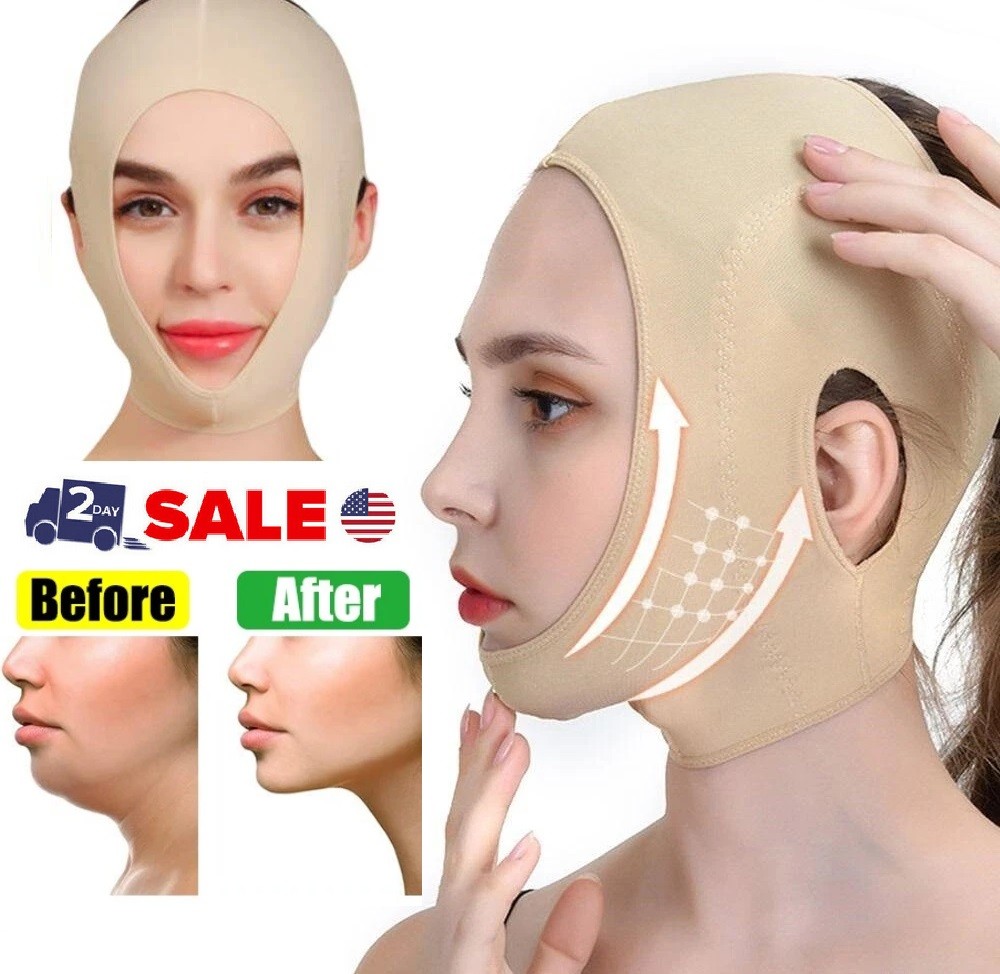 Adjustable V-shaped Facial Lifting Belt Anti-Wrinkle V Line Face Slimming Mask