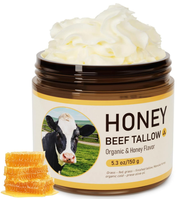 Crema Cebo De Res Con Miel y Aceite Oliva Para La Cara y La Piel Sevo Cevo Sebo