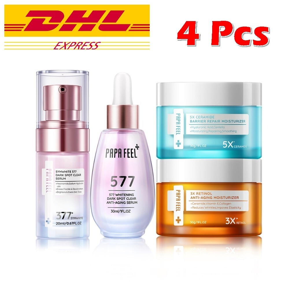 PAPA FEEL SYMWHITE 377 Serum + 577 Serum + Anti-Aging Cream + Ceramide Moisturiz