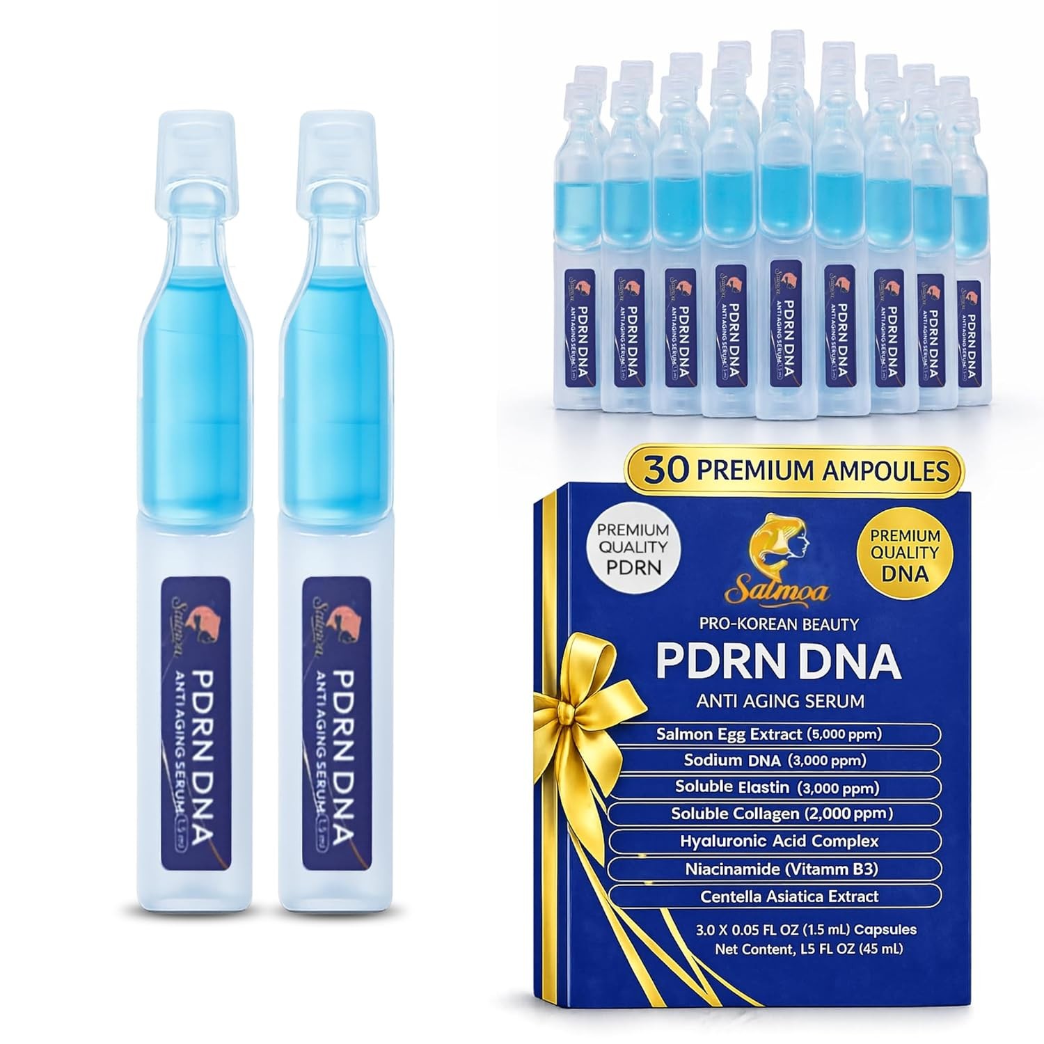 Salmon DNA PDRN Korean Skincare Anti-Aging Serum 0.05oz