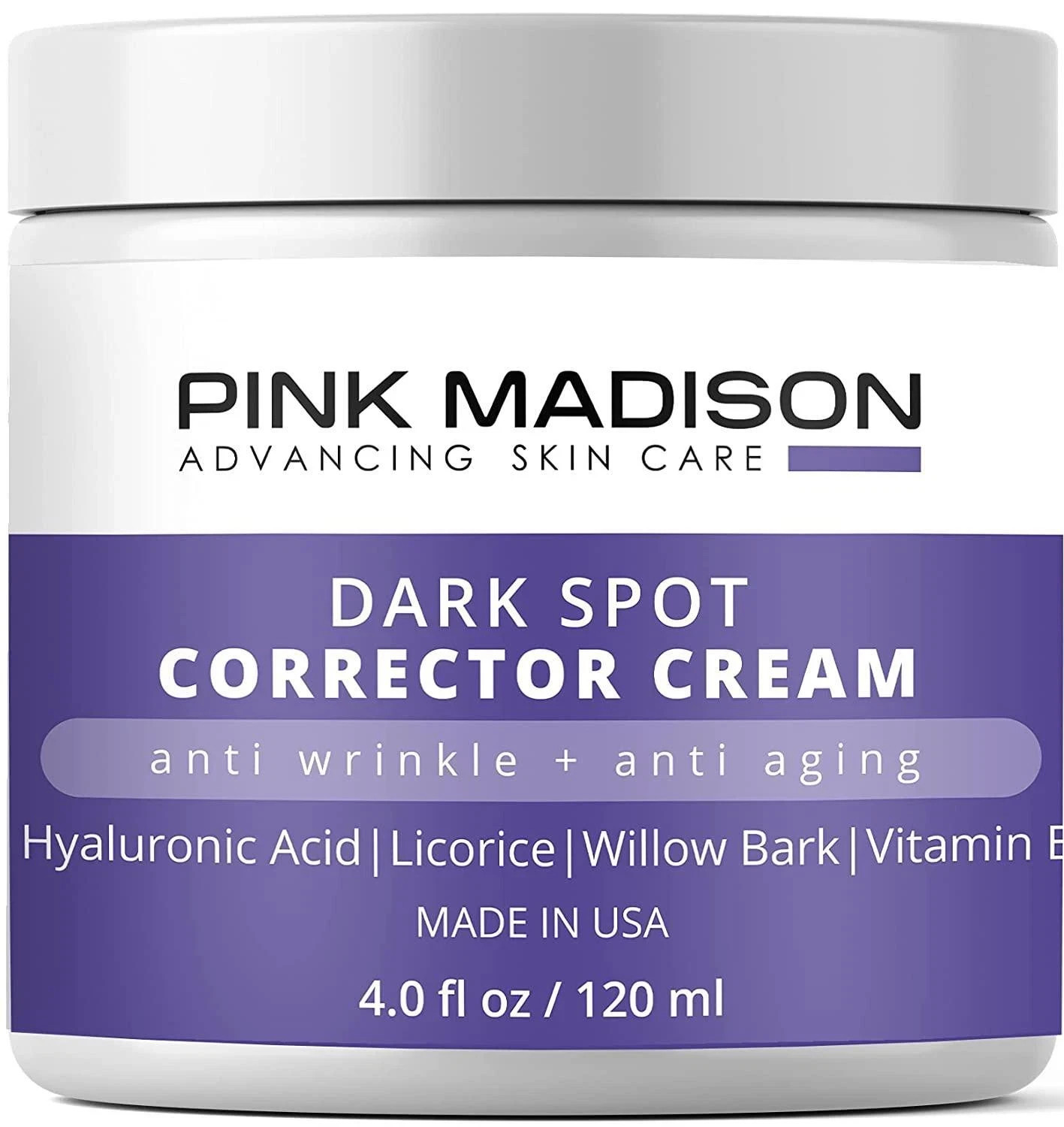 Crema Correctora Antiedad para Manchas Oscuras en Rostro y Cuerpo Hecha 4 Oz