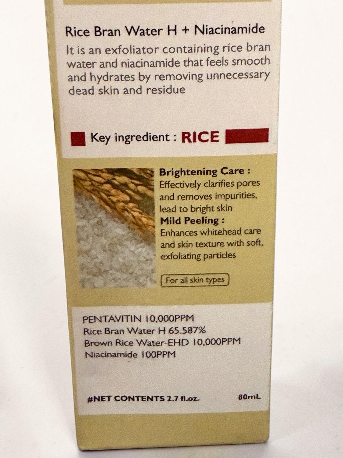 NIB~ Dr Melaxin Peel Shot Exfoliating White Rice Ampoule 2.7 oz 80 mL PS