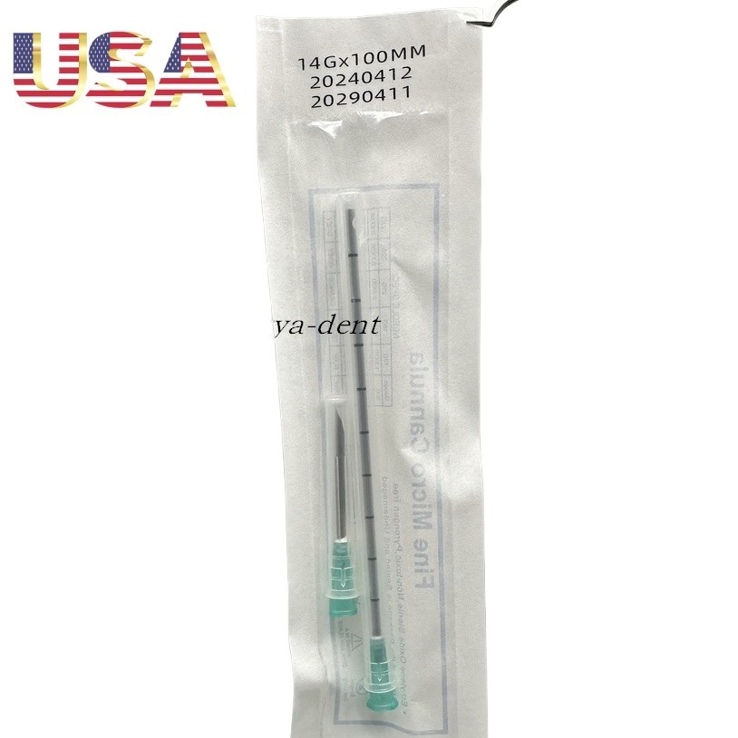 Disposable Micro Cannula Sterile Puncture Blunt Tip for Filler 14G-30G