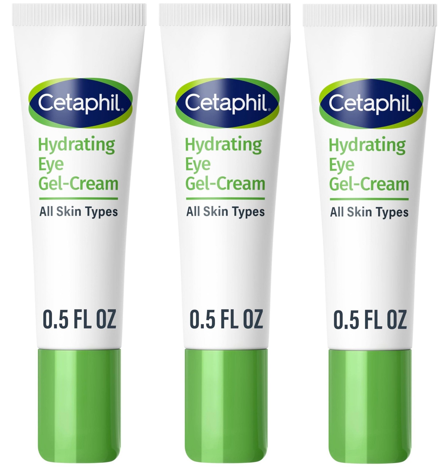 3 PACK – Cetaphil Hydrating Eye Gel-Cream, With Hyaluronic Acid, 0.5 Fl oz,