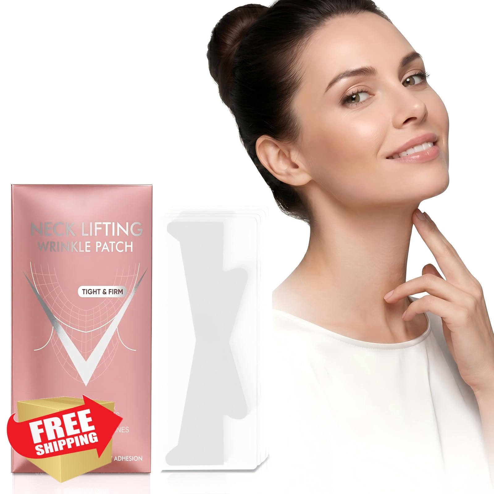 TDZLDM Neck Lift Tape 20 Count Invisible Wrinkle