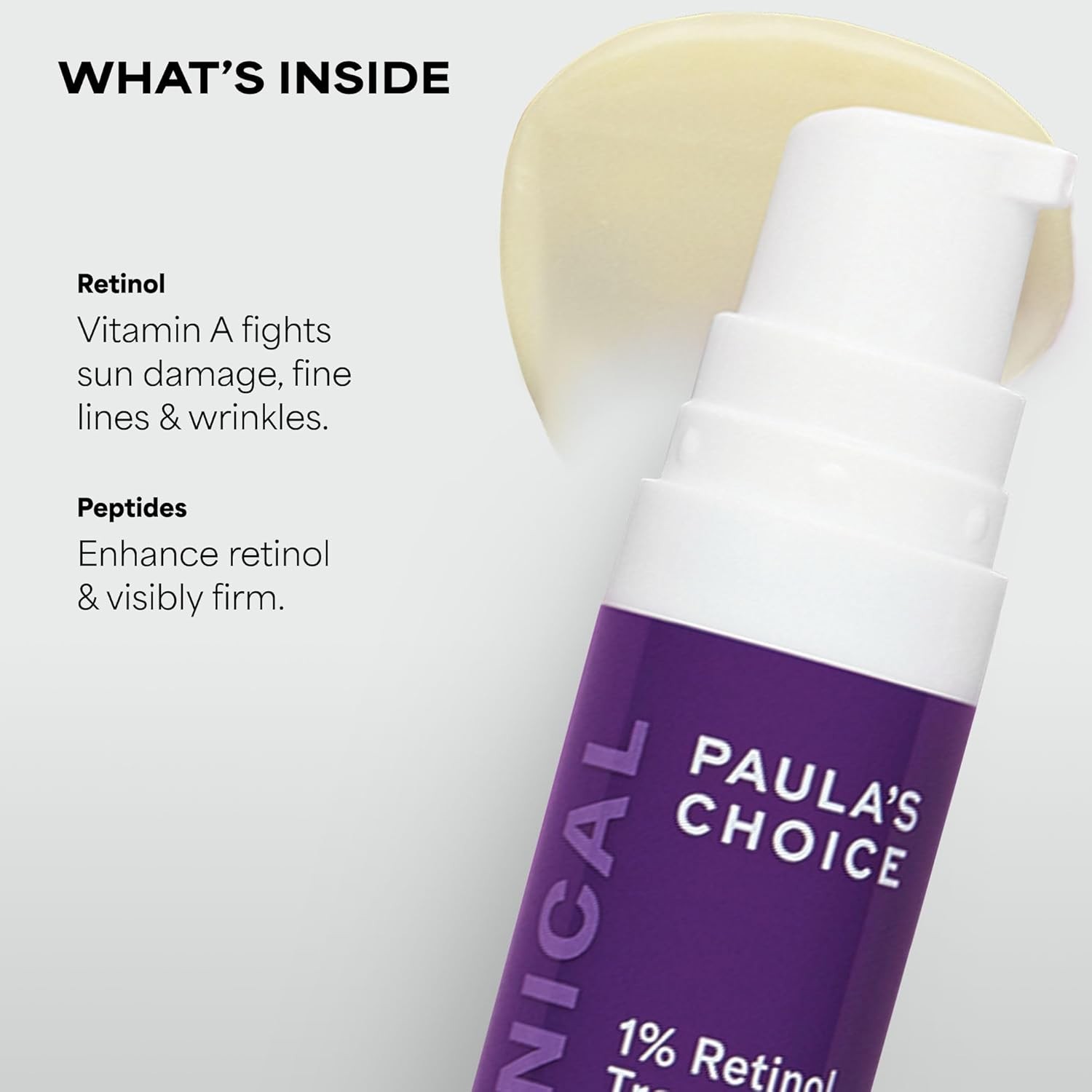 Paula’s Choice Clinical 1% Retinol Treatment Peptides Vitamin C Anti-Aging Serum