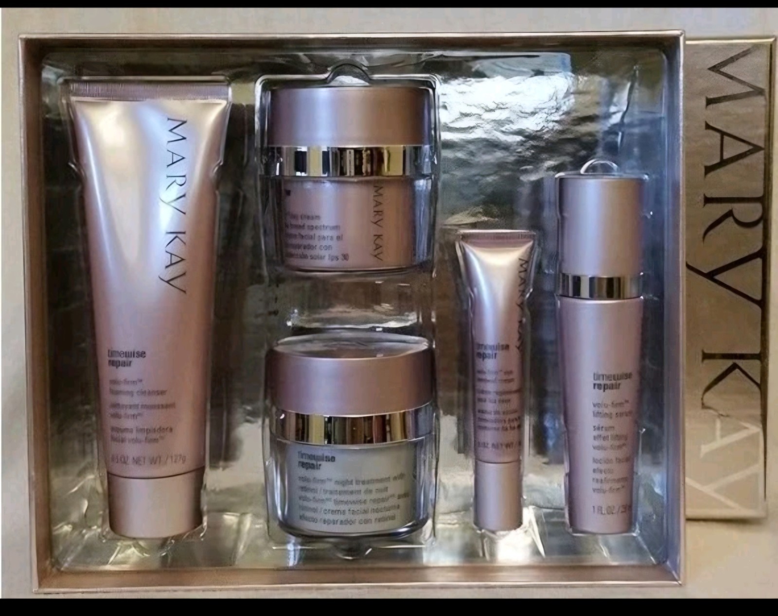 Mary Kay Timewise Volu-Firm Anti-Aging Repair Set, Full Size – 5 Piece NIB