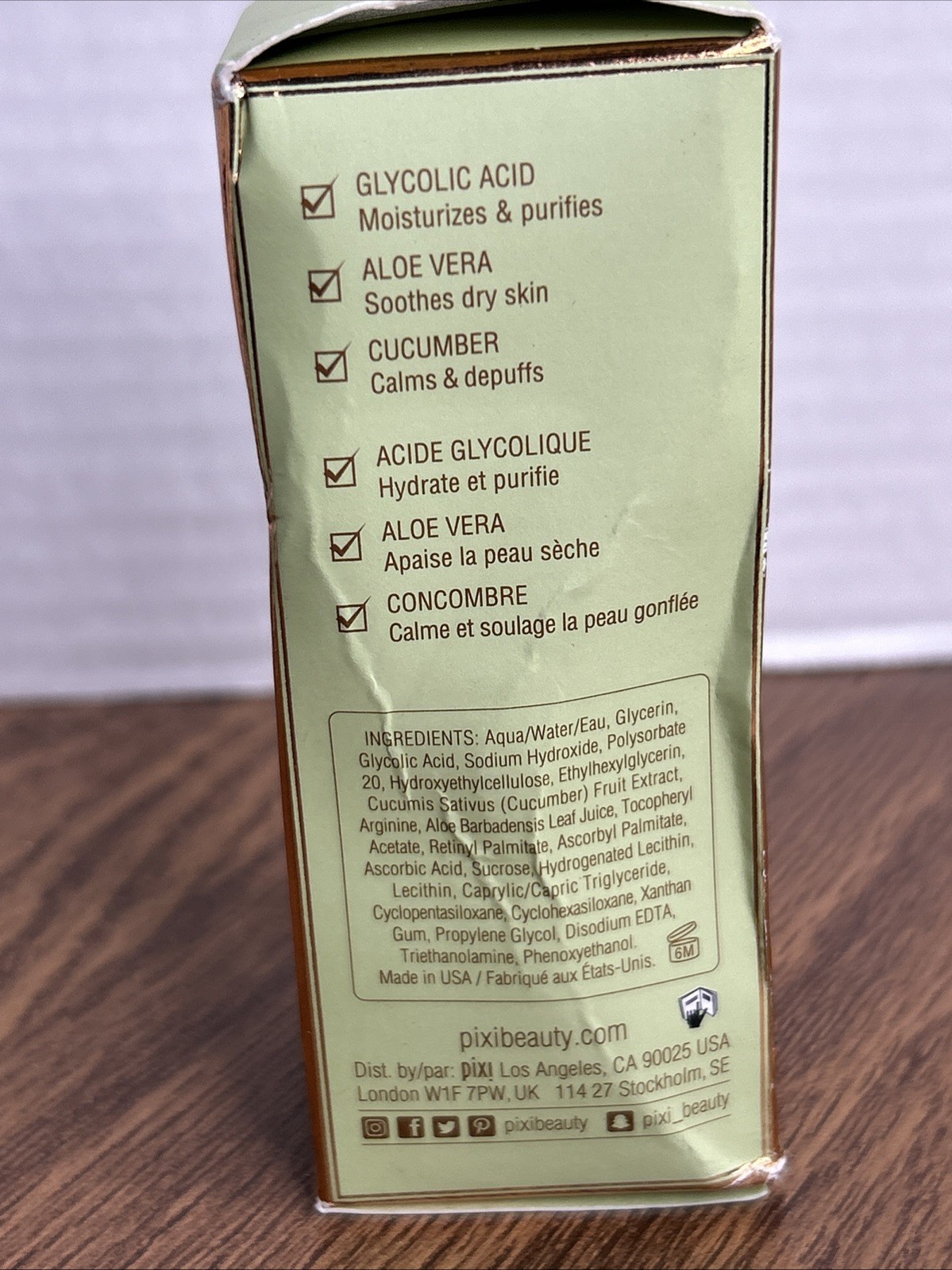 Pixi Overnight Glow Serum | Glycolic Acid Exfoliating Serum for Radiance | Helps