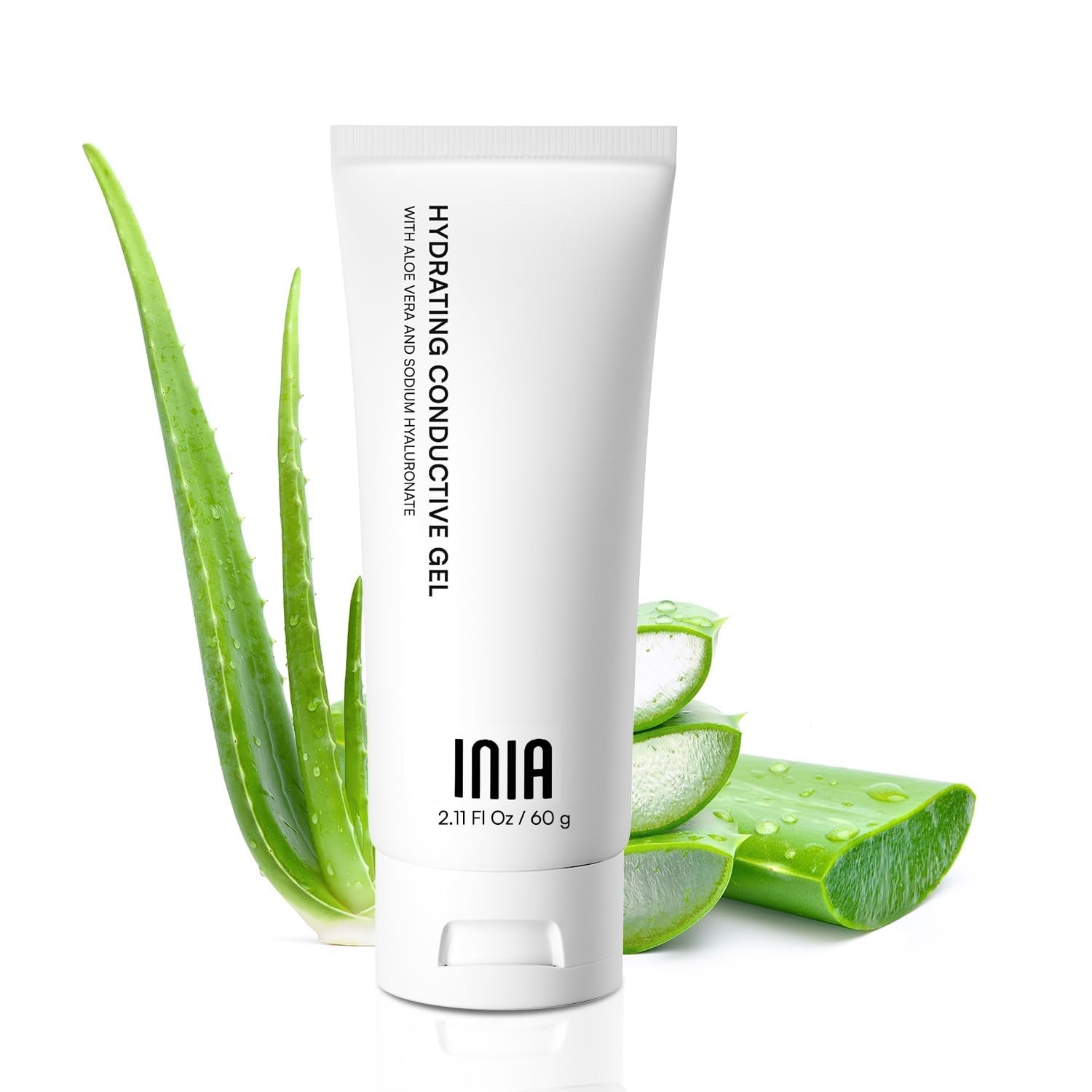INIA Conductive Gel for Face & Body Machines Hydrating Primer, 2.11 Fl Oz