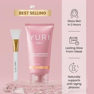 Official YURI Collagen Overnight Wrapping Peel Off Anti-Aging Face Mask