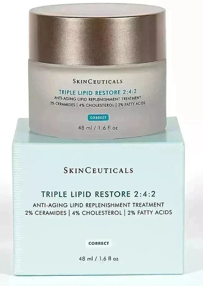 New SkinCeuticals Triple Lotion Restore 1.6 oz Face Lipid 2:4:2, 48ml Authentic