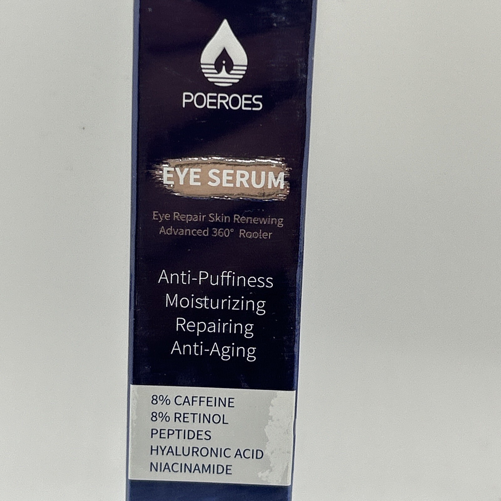 Poeroes Eye Serum with 8% Caffeine 8%Retinol Hyaluronic Acid .5oz/w