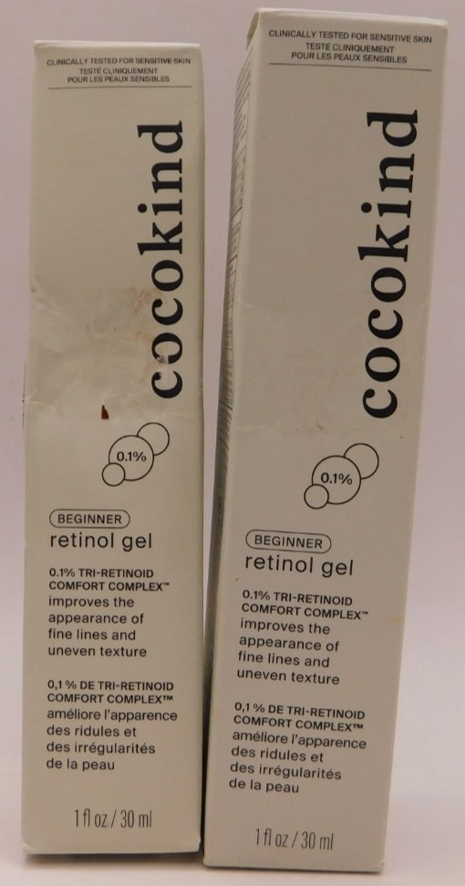2PK Cocokind Beginner Retinol Gel 1Fl Oz EACH No Exp New & Sealed