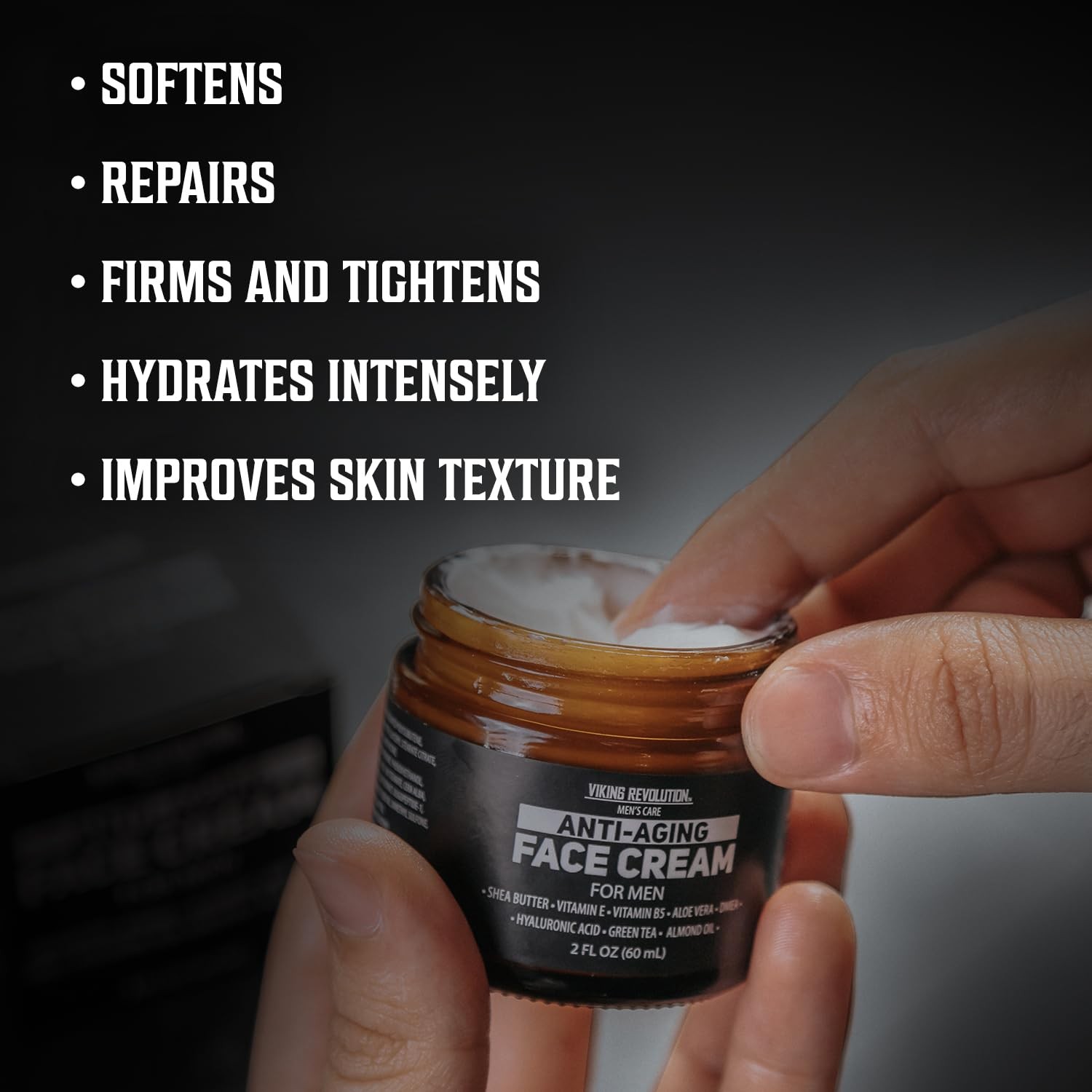 Viking Revolution Mens Anti Aging Face Cream – 2 Ounce (Pack of 1)