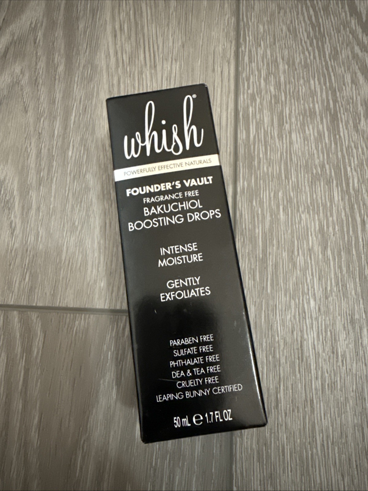Whish Founder’s Vault Bakuchiol Boosting Drops Gently Exfoliates 1.7 fl. oz. NEW