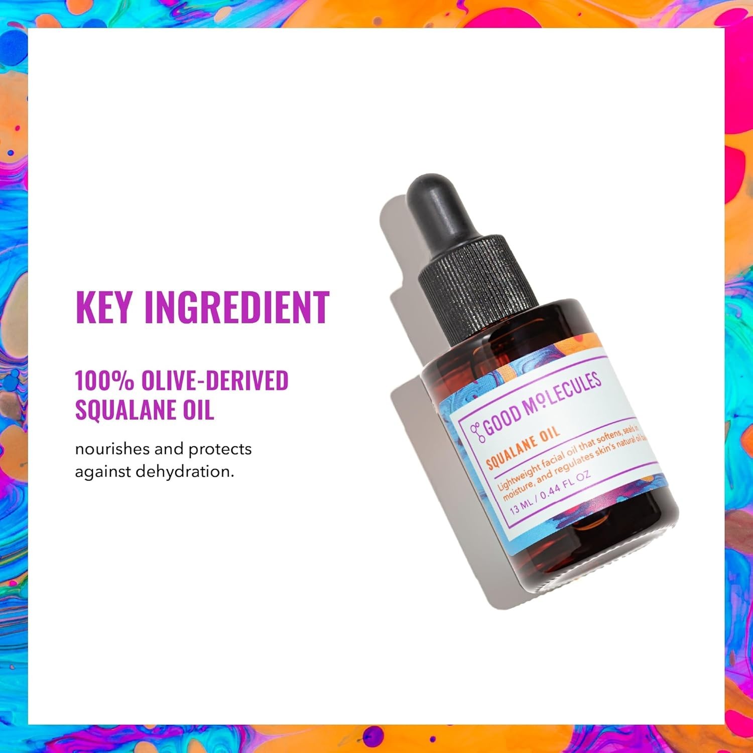 Cruelty-Free Squalane Oil – 13ml Moisturizer for Skin, Hair & Nails – Unscented