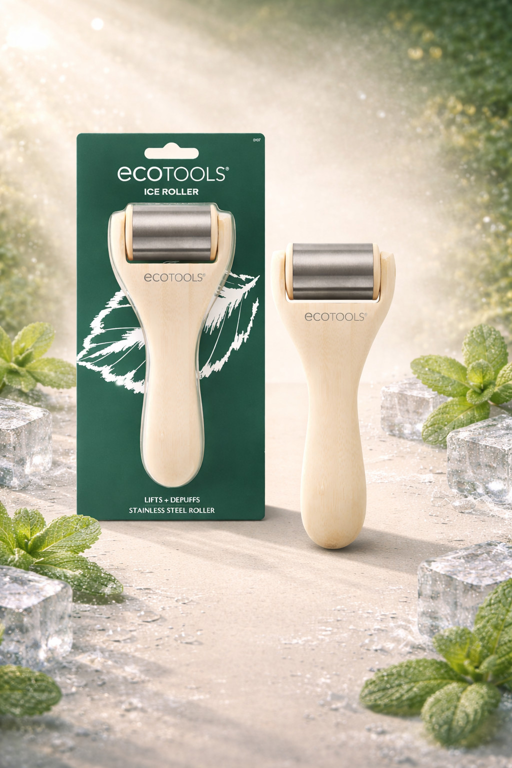 New! EcoTools Stainless Steel Ice Roller for Face & Body Lifts and Depuffs