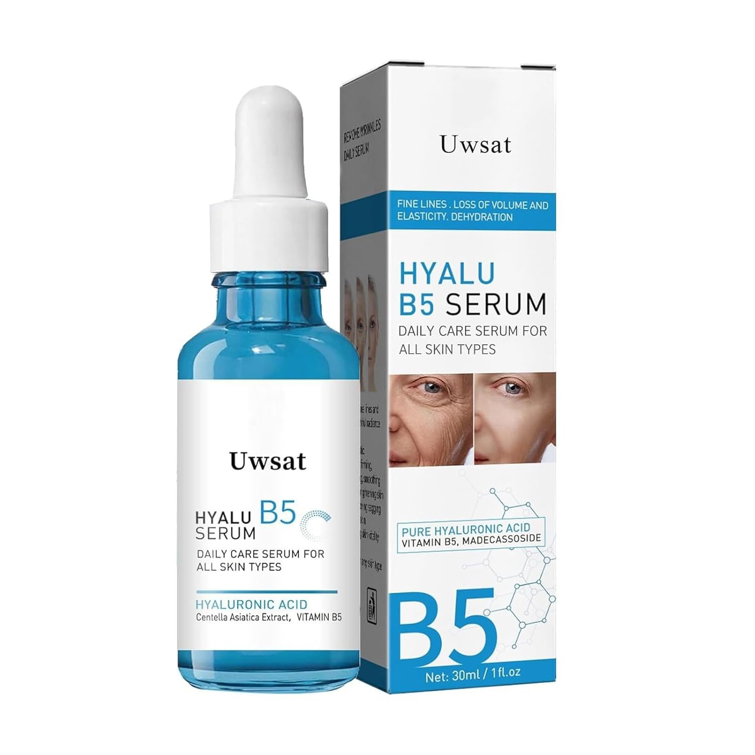 Hyalu B5 Serum, Hyaluronic Acid Anti-Aging Serum for Face with Vitamin B5 12/28