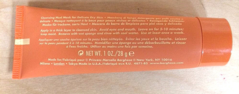 BORGHESE (3 PACK) FANGO DELICATO MUD FOR DELICATE & DRY SKIN 1 OZ + FACE BRUSH