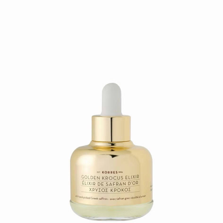 KORRES Golden Krocus Saffron Extract Anti-Aging Face Elixir 1.01oz/30ml 2026 ed