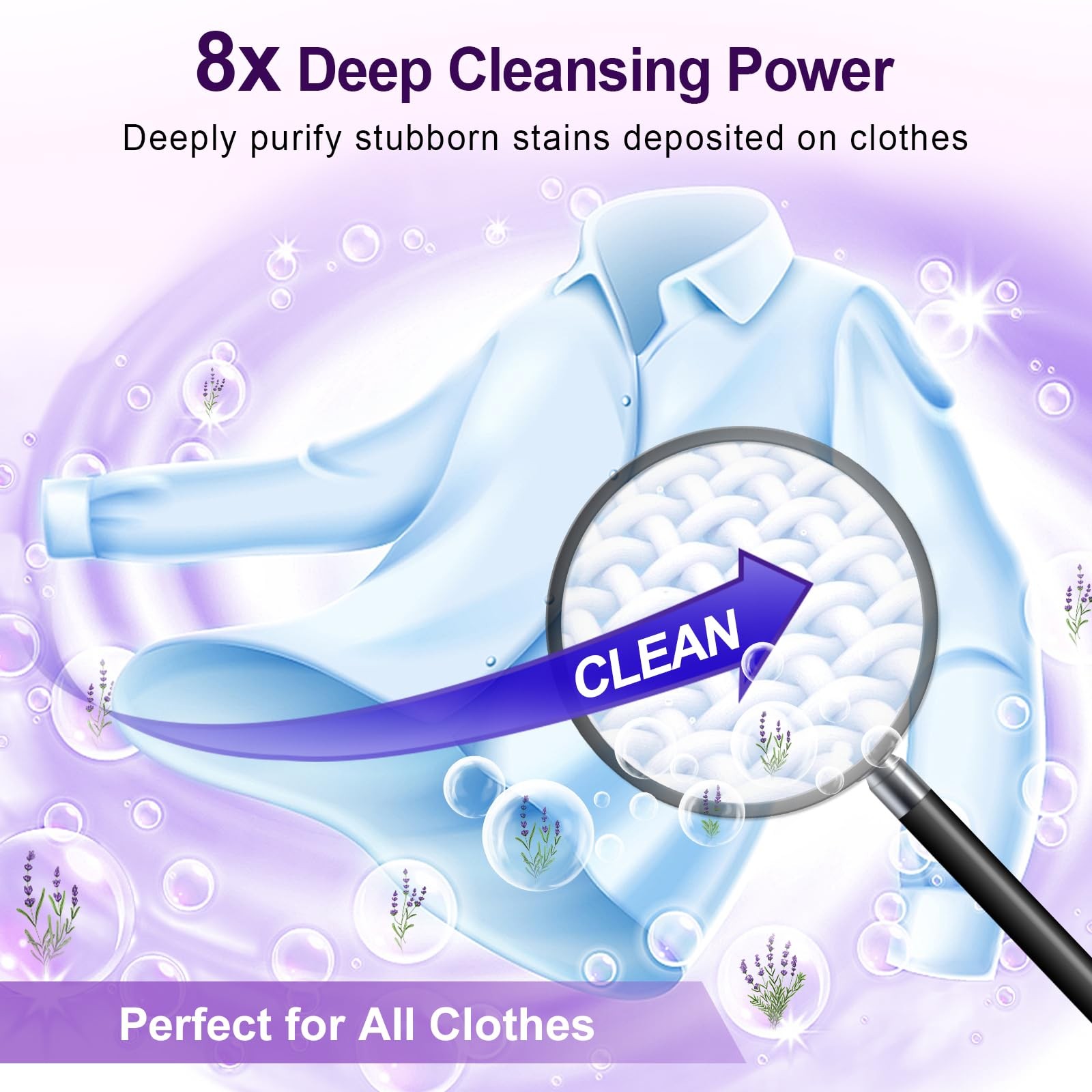 Binbata Laundry Detergent Sheets, 200 Loads 200 Count (Pack of 1), Lavender