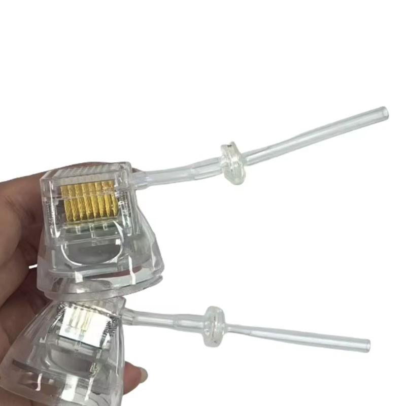 Micro RF Suction Tube Gold Plated Insulated Disposable Rf Fractional Cartridges