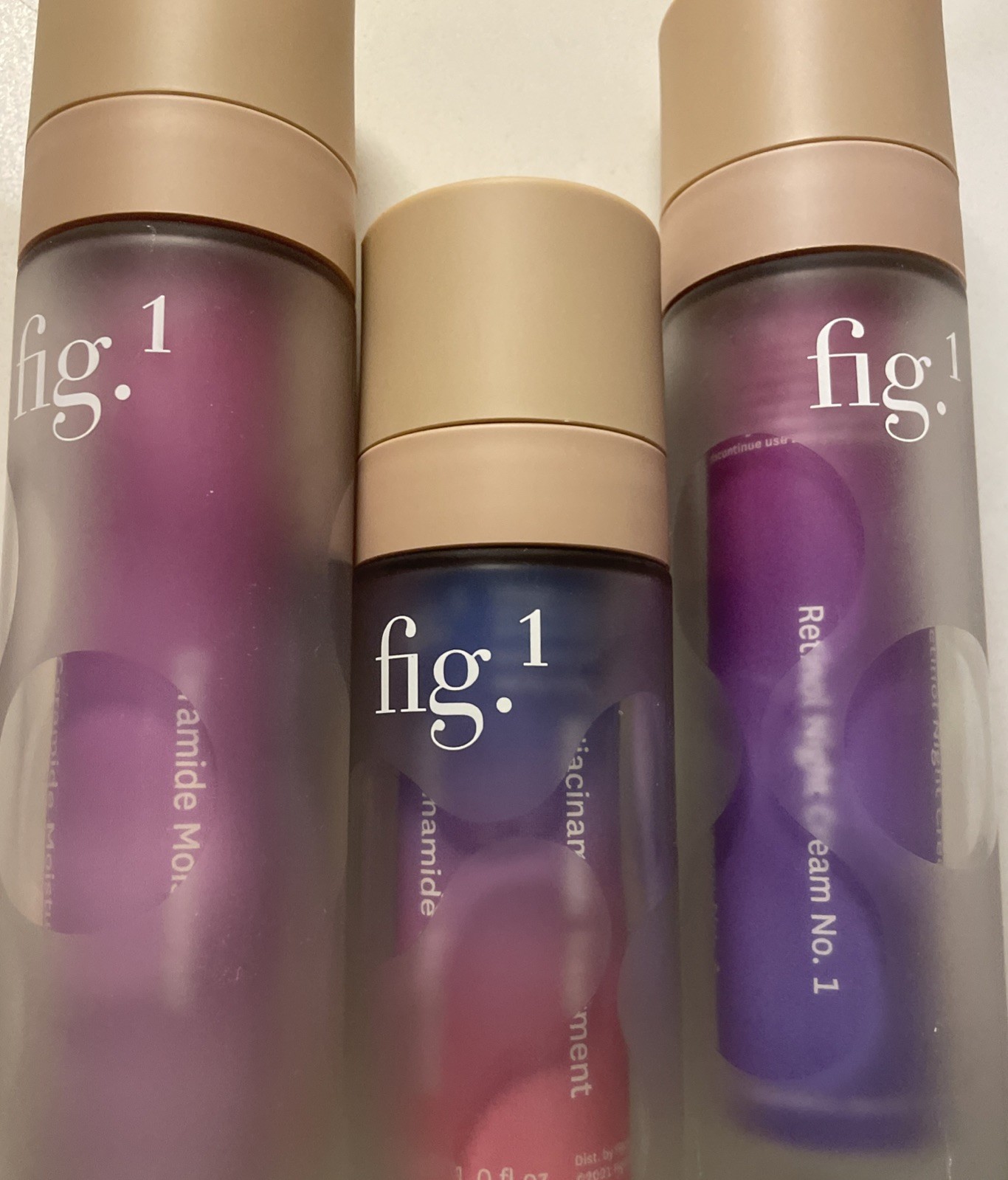 Fig. 1 Refillable Kit Set Of 3 Ceramide, Retinol No. 1 & Niacinamide New $108