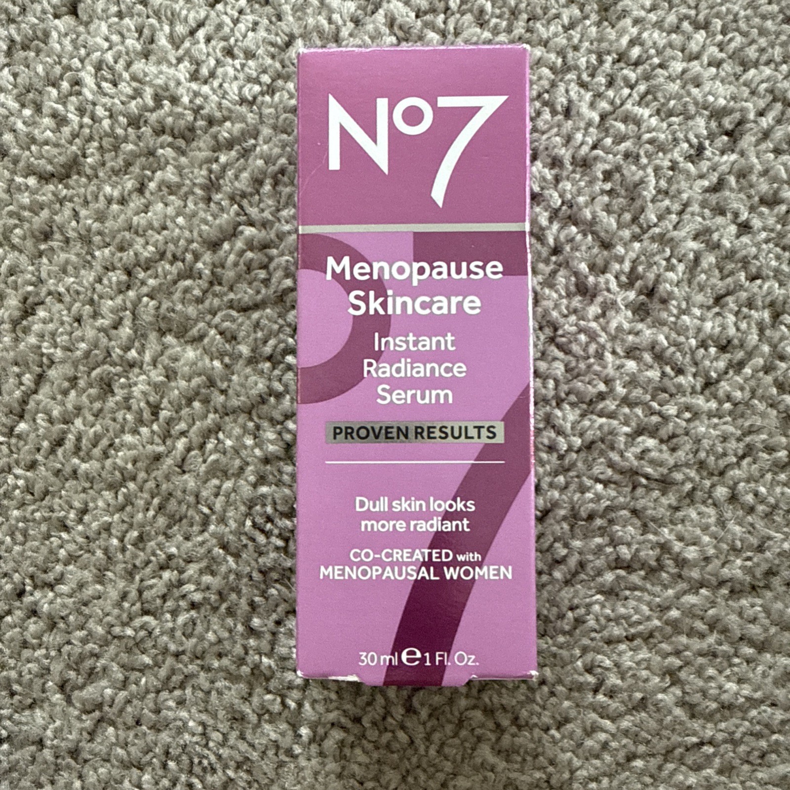No7 Manopause Skincare instant rediance serum 1 fl oz