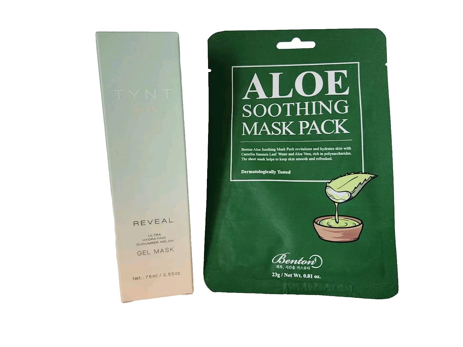 TYNT SKYN Reveal Hydrating Cucumber Melon Gel Mask 2.55oz + SHEET MASK