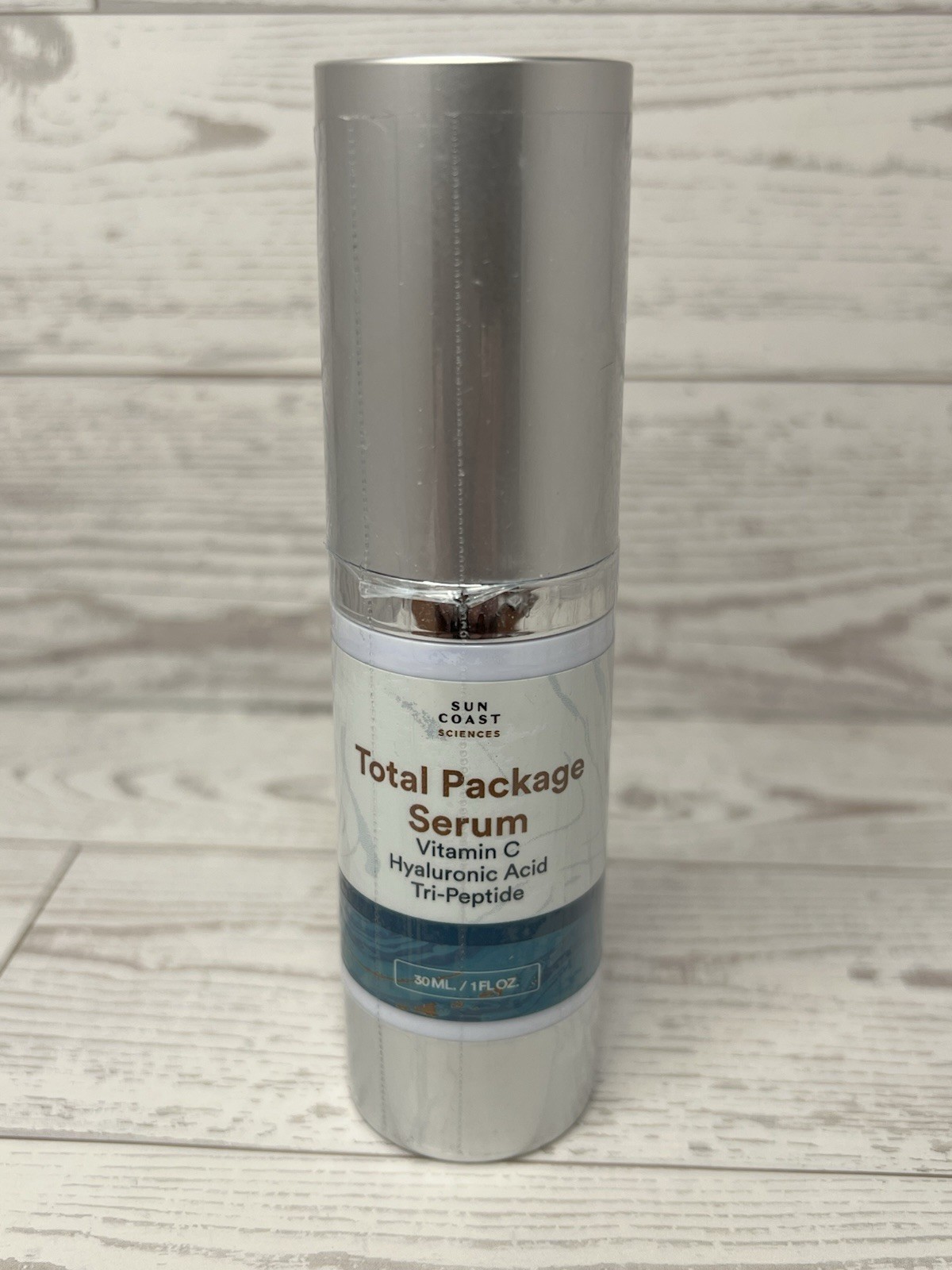Sun Coast Science Total Package Serum, Vitamin C & Hyaluronic Acid, 1 fl Oz/30ml