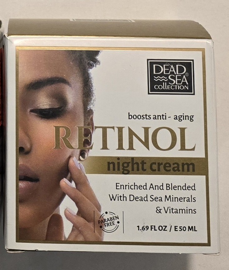 Dead Sea Collection Boosts Anti-aging Retinol Night Cream Vitamins 1.69 oz